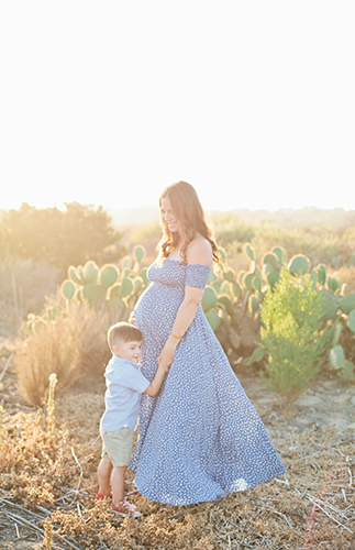 Beachy Family Maternity Photos in Crystal Cove - Inspired by This