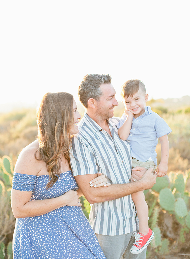 Beachy Family Maternity Photos in Crystal Cove - Inspired by This