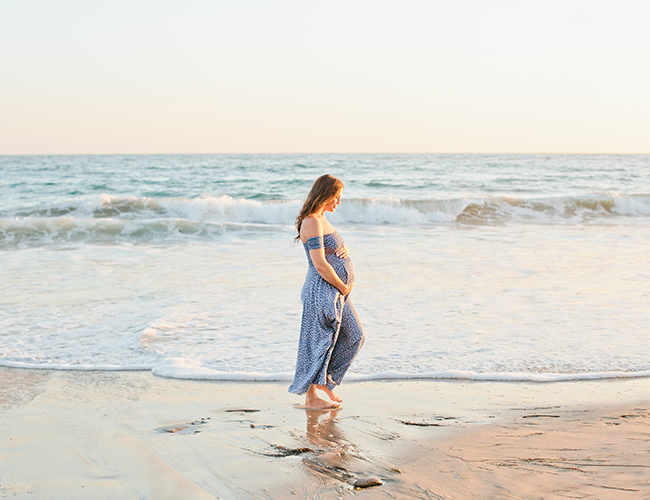 Beachy Family Maternity Photos in Crystal Cove - Inspired by This