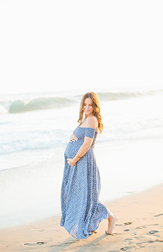 Beachy Family Maternity Photos in Crystal Cove - Inspired by This