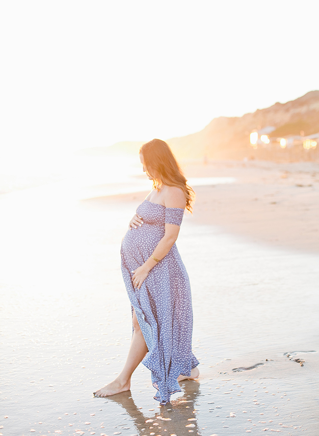 Beachy Family Maternity Photos in Crystal Cove - Inspired by This