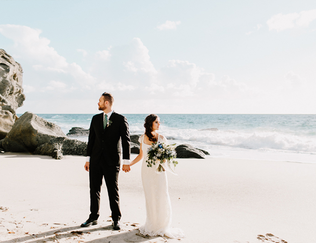 Sea Glass Inspired Wedding at the Beach - Inspired by This