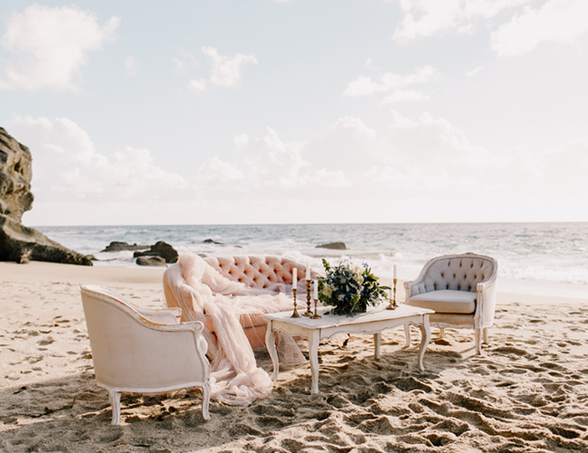 Sea Glass Inspired Wedding at the Beach - Inspired by This