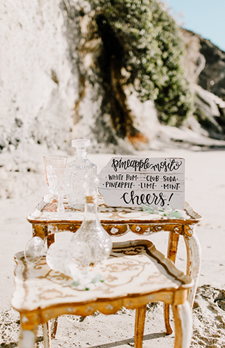 Sea Glass Inspired Wedding at the Beach - Inspired by This