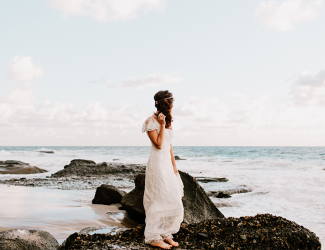 Sea Glass Inspired Wedding at the Beach - Inspired by This