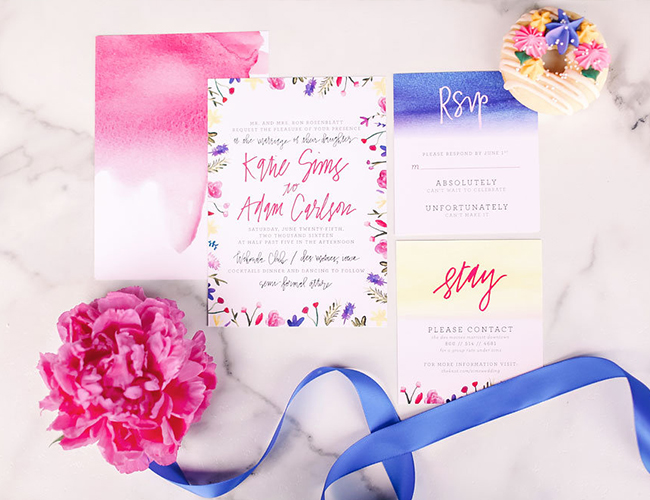 Pink & Blue Garden Wedding Inspiration - Inspired by This