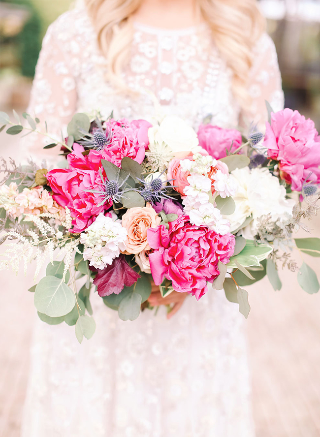 Pink & Blue Garden Wedding Inspiration - Inspired by This