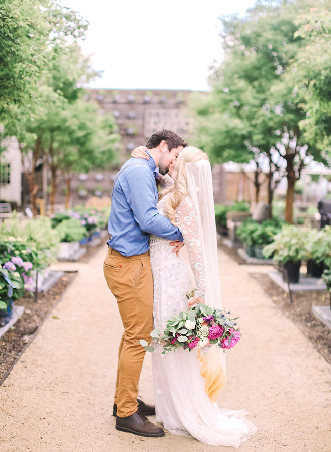 Pink & Blue Garden Wedding Inspiration - Inspired by This