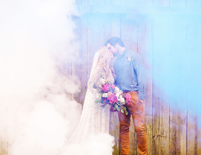 Pink & Blue Garden Wedding Inspiration - Inspired by This