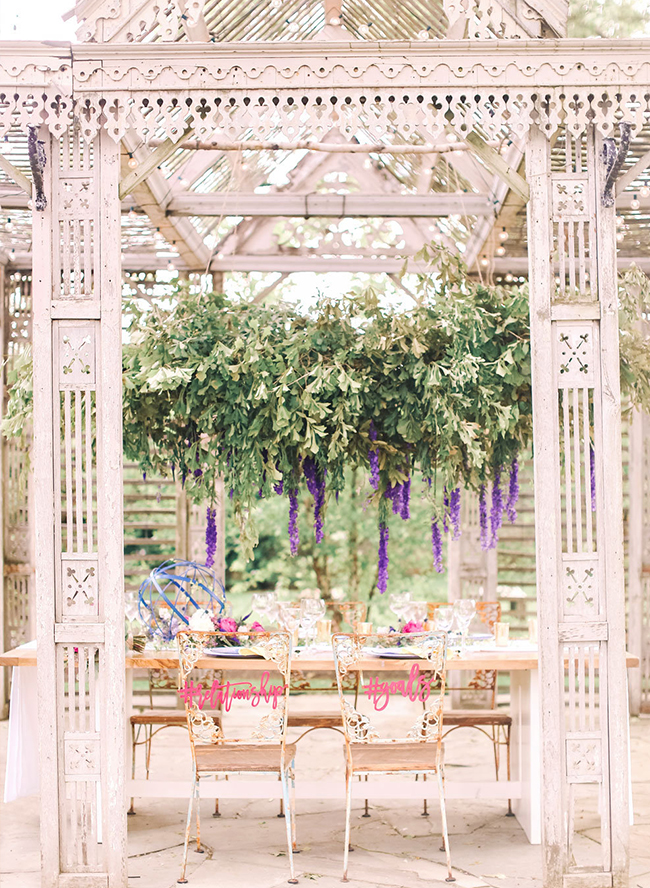 Pink & Blue Garden Wedding Inspiration - Inspired by This