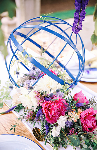 Pink & Blue Garden Wedding Inspiration - Inspired by This