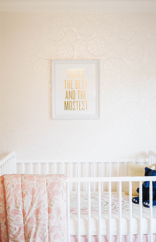 An Adorable Pink and Navy Nursery - Inspired by This