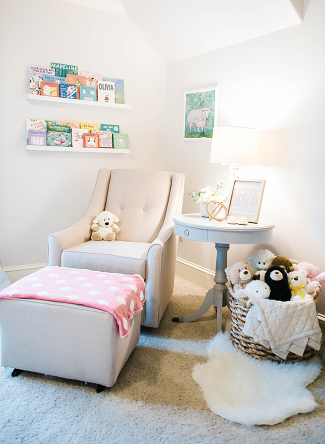 An Adorable Pink and Navy Nursery - Inspired by This