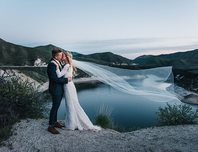 White & Gold Barn Wedding in the Woods - Inspired by This