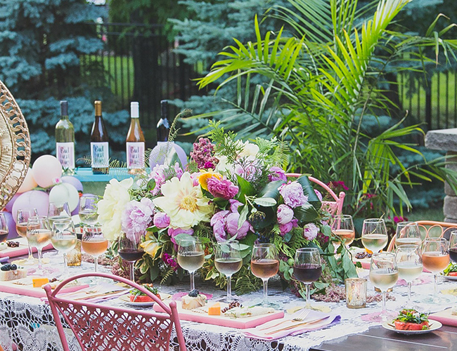 Summertime Wine Tasting Dinner Party - Inspired by This