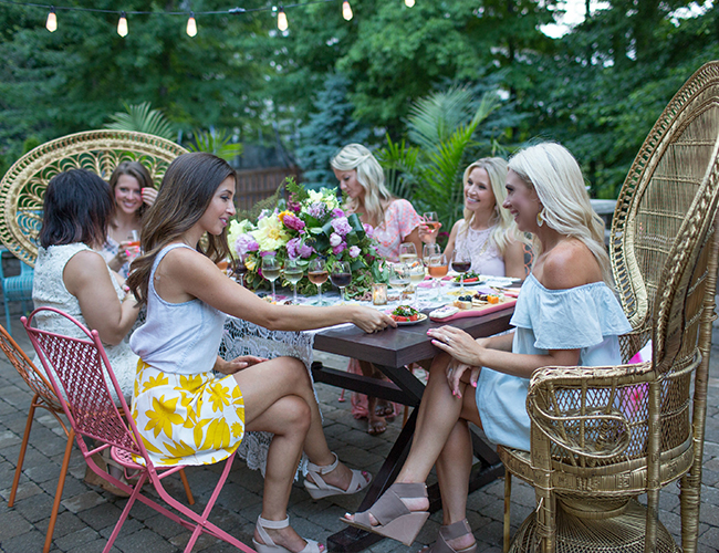 Summertime Wine Tasting Dinner Party - Inspired by This