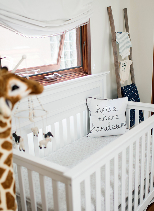 blue and gray boy nursery