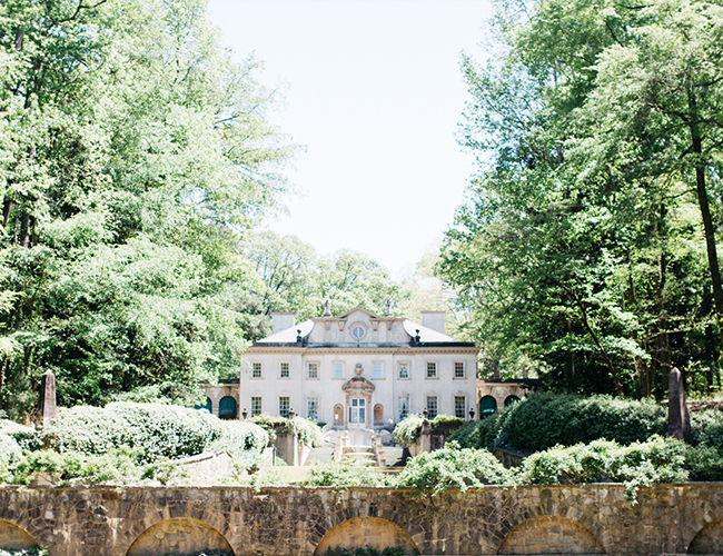 Romantic Peach Southern Wedding at The Swan House - Inspired by This