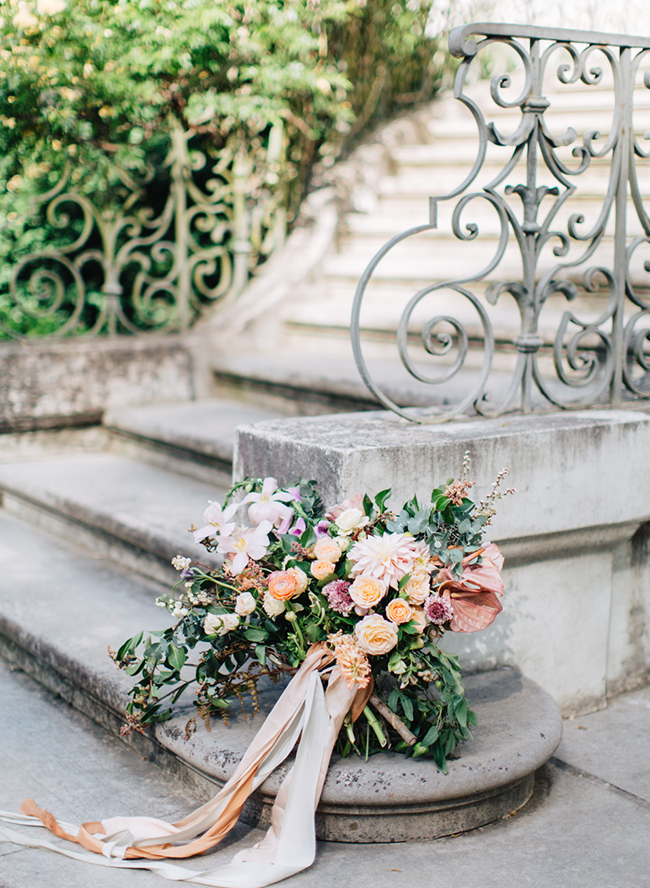 Romantic Peach Southern Wedding at The Swan House - Inspired by This