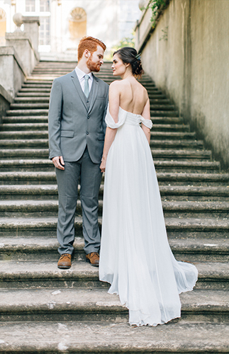 Romantic Peach Southern Wedding at The Swan House - Inspired by This