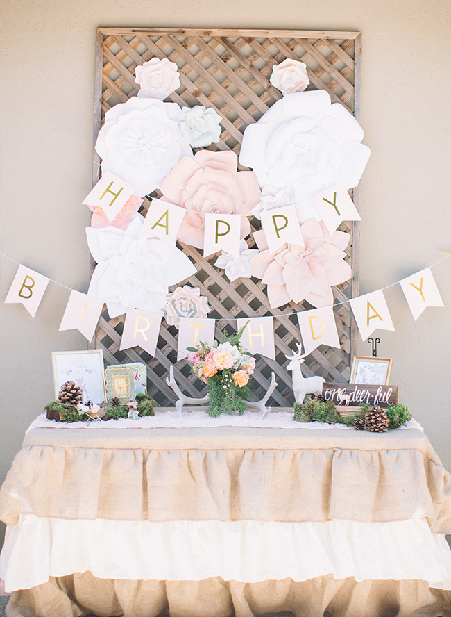 Boho Bambi First Birthday Party - Inspired by This