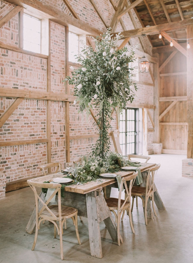 Ivory & Green Farmhouse Wedding Inspiration - Inspired by This