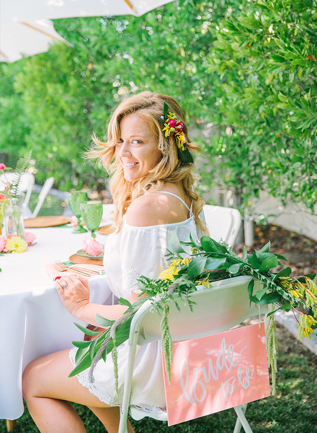 Pink & Yellow Tropical Bridal Shower - Inspired by This