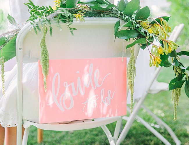 Pink & Yellow Tropical Bridal Shower - Inspired by This