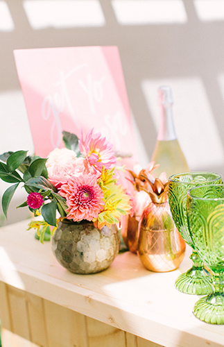 Pink & Yellow Tropical Bridal Shower - Inspired by This