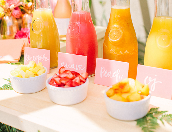 Pink & Yellow Tropical Bridal Shower - Inspired by This