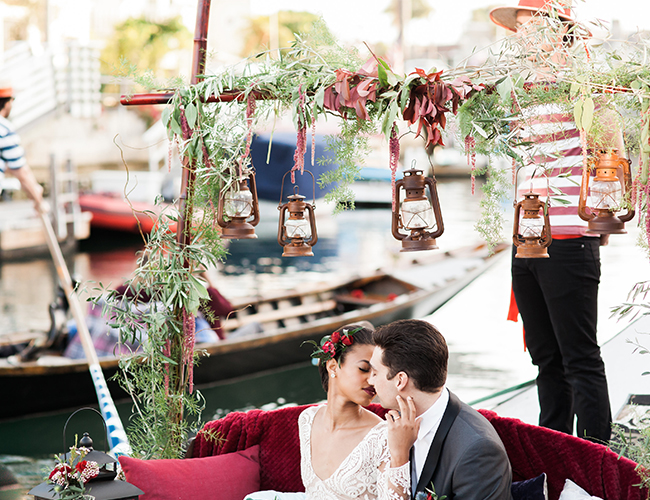 Romantic Gondola Wedding Inspiration for Fall - Inspired by This