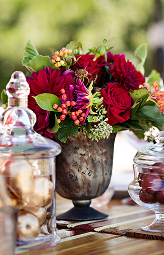 Chic Deep Red Wedding - Inspired by This