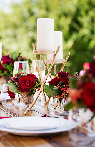 Chic Deep Red Wedding - Inspired by This