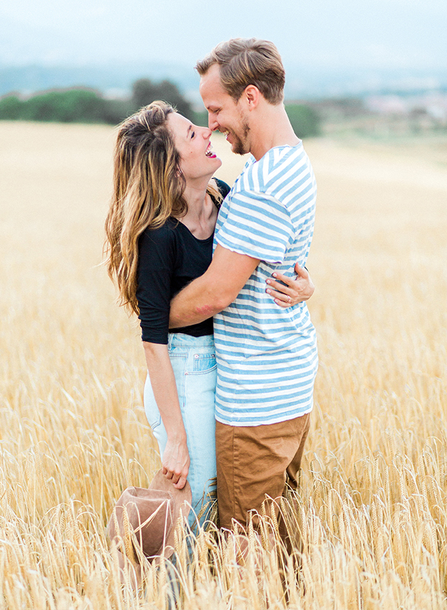 Countryside Engagement Photos in Barcelona, Spain - Inspired by This