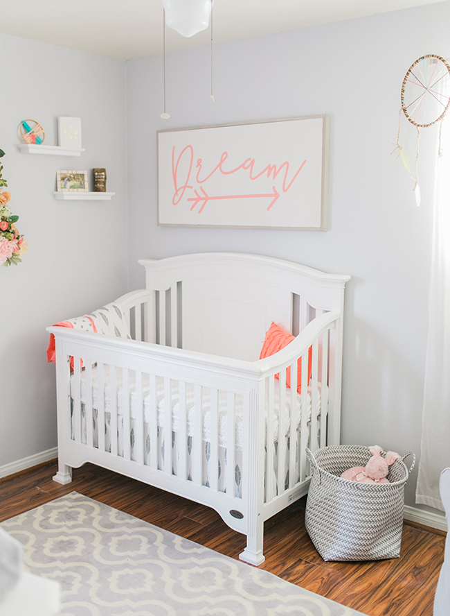 Girly Nursery with Bohemian Accents - Inspired by This