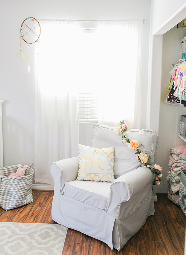 Girly Nursery with Bohemian Accents - Inspired by This