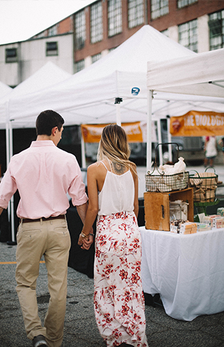 Casual Farmer's Market Engagement Session - Inspired by This