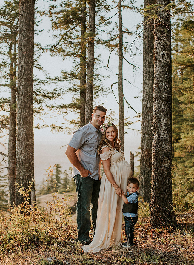 Mountain Maternity Photos at Sunset - Inspired by This