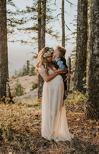 Mountain Maternity Photos at Sunset - Inspired by This