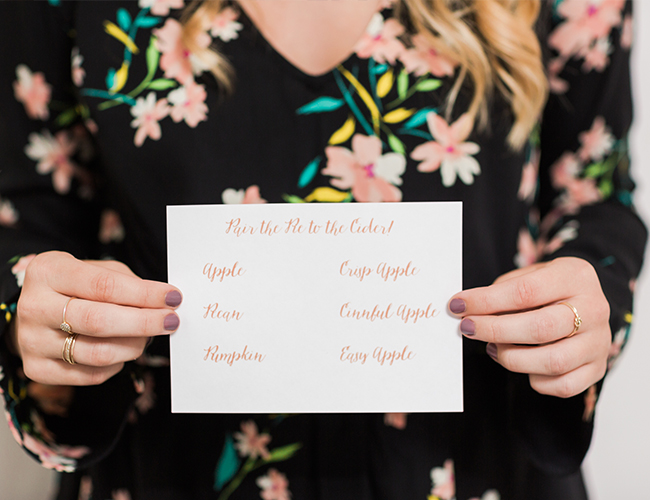 A Perfect for Fall Cider and Pie Pairing Party - Inspired by This