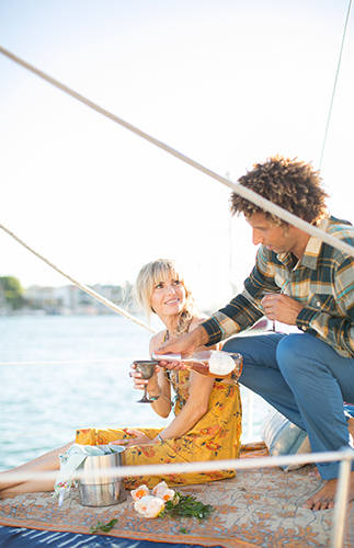 Sunset Sailboat Engagement Photos - Inspired by This