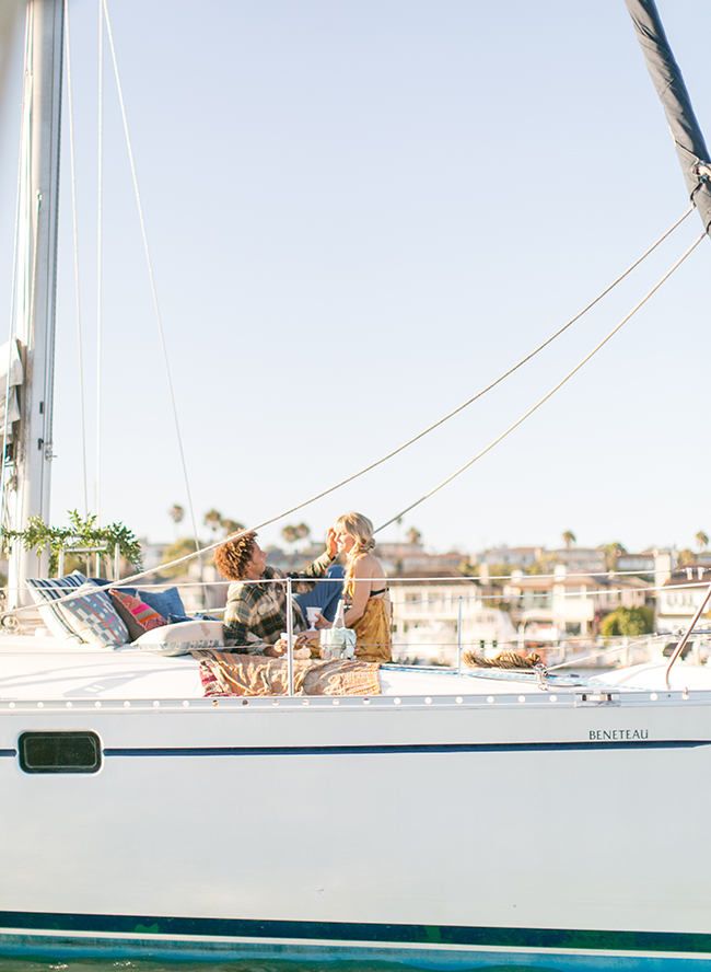 Sunset Sailboat Engagement Photos - Inspired by This