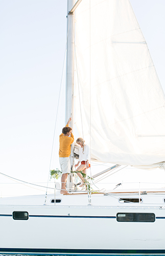 Sunset Sailboat Engagement Photos - Inspired by This