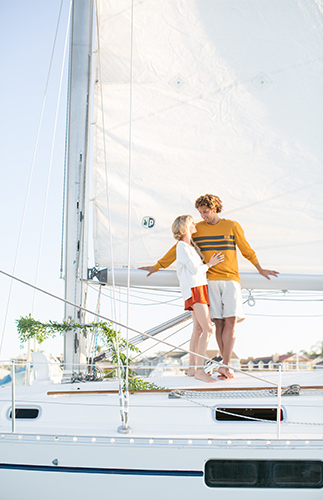 Sunset Sailboat Engagement Photos - Inspired by This