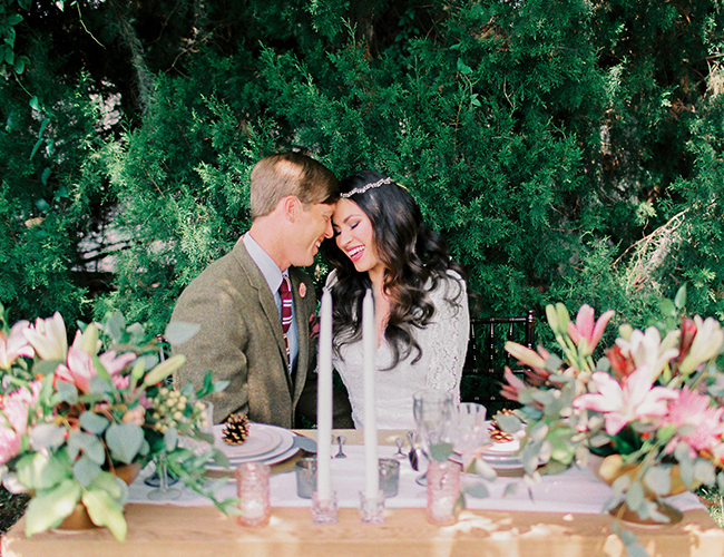 Intimate Fall Library Wedding - Inspired by This