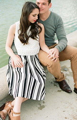 Parisian Engagement Photos in Luxembourg Garden - Inspired by This