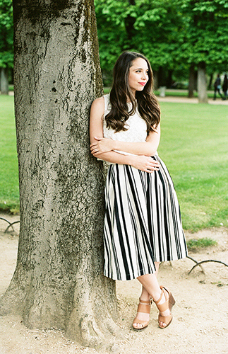 Parisian Engagement Photos in Luxembourg Garden - Inspired by This