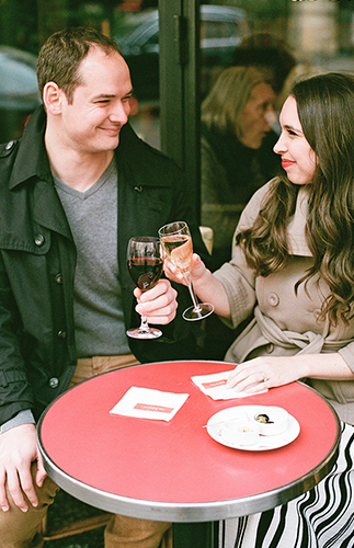 Parisian Engagement Photos in Luxembourg Garden - Inspired by This