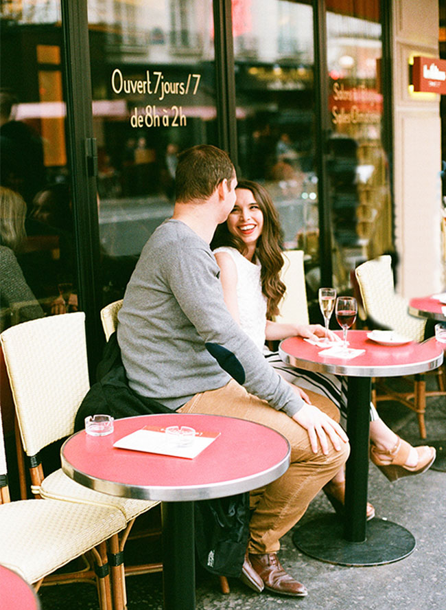 Parisian Engagement Photos in Luxembourg Garden - Inspired by This