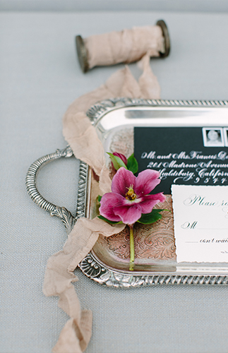 Rustic Steel Grey and Mauve Wedding Inspiration - Inspired by This